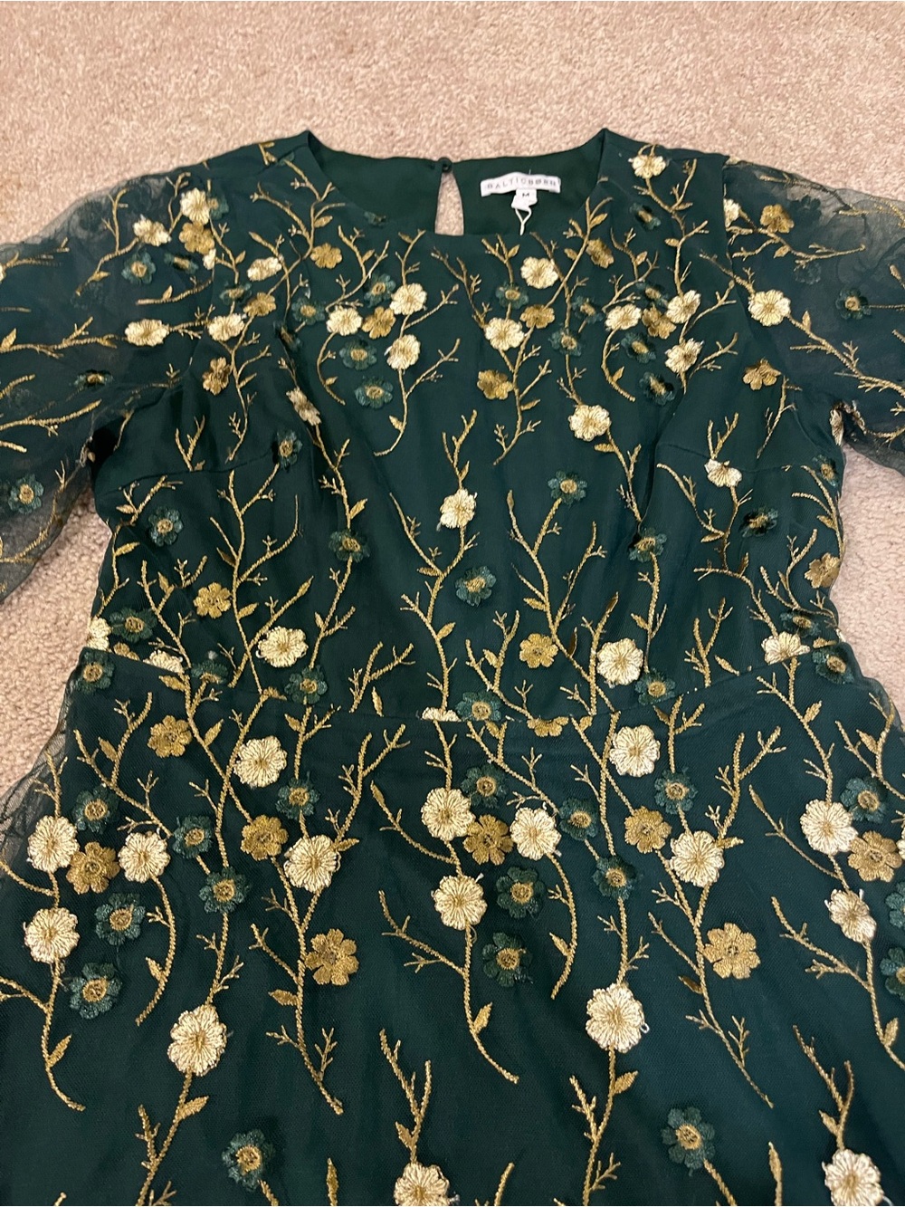 Baltic Born Arabella Floral Embroidered Tulle Maxi Dress - Picture 7 of 15